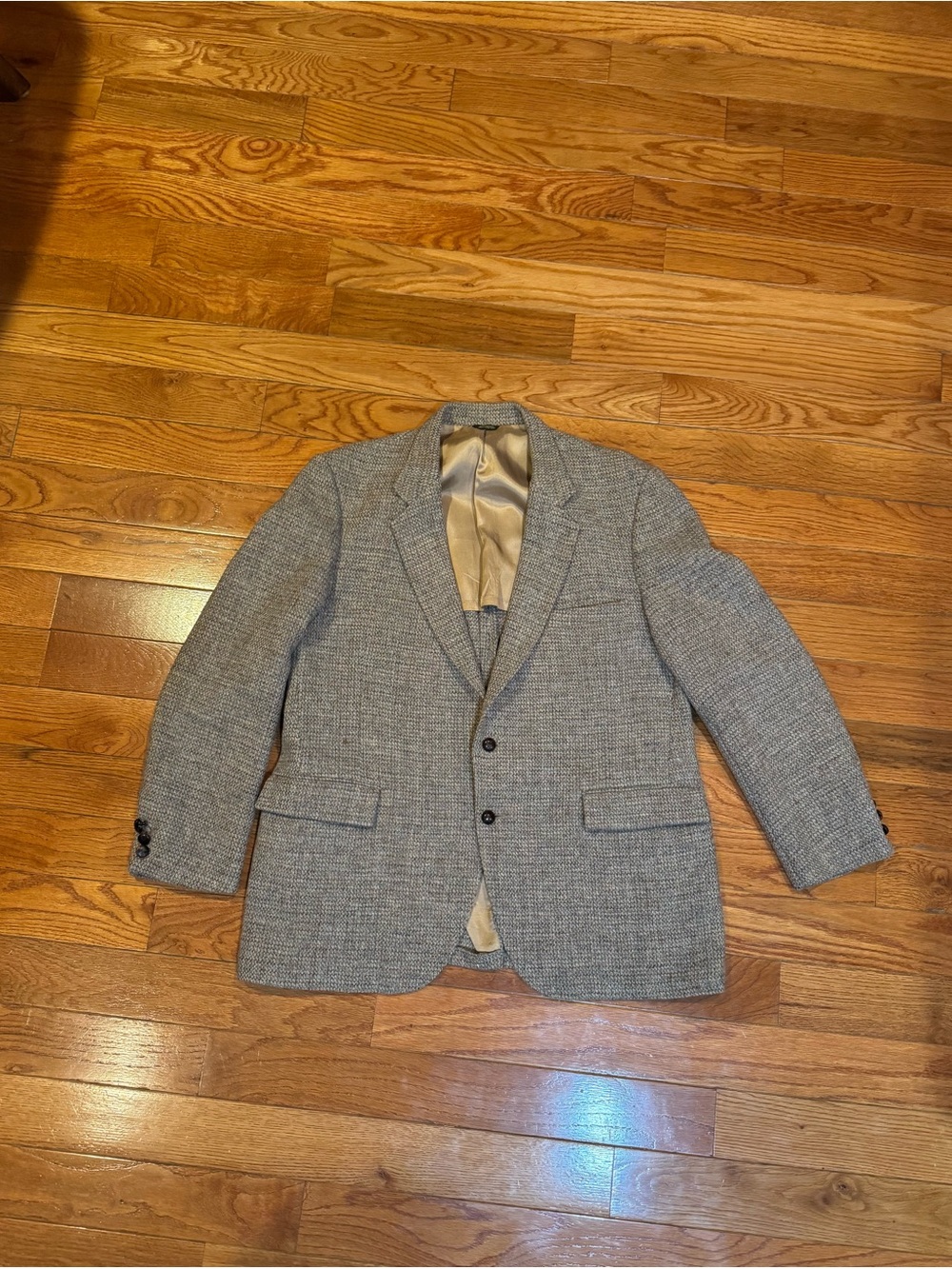 Vintage Harris Tweed Wool Sport Coat Blazer Heritage Ivy League Professor Jacket